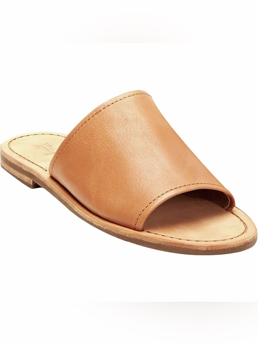 Frye 8.5 Leather Slide Sandal Boho Minimalist Preppy California Coastal Neutral